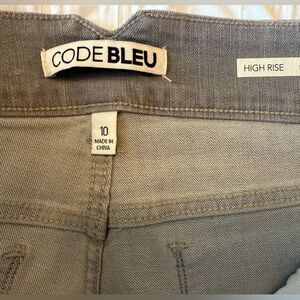 Code Bleu Gray Denim High Rise Straight ankle Jeans